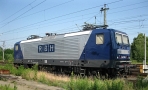 [Lokomotivy] → [Elektrické] → [BR 143] → 02378 E: modrá-bílá s čedým pojezdem ″RBH Logistics GmbH″