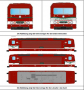 [Lokomotivy] → [Elektrické] → [BR 143] → 502217: elektrická lokomotiva červená s transparentem „500. Serienlokomotive für die DEUTSCHE REICHSBAHN“
