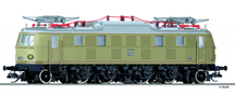[Lokomotivy] → [Elektrické] → [BR 218 (E 18)] → 501502: elektrická lokomotiva v základním nátěru, zelená s šedou střechou, černý pojezd