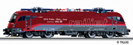 [Lokomotivy] → [Elektrické] → [BR 183] → 04961 E: elektrická lokomotiva Railjet v barevném schematu „Spirit of Praha“