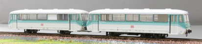 [Lokomotivy] → [Motorové vozy a jednotky] → [BR 172] → 2772ND: dvoudílná jednotka bílá-zelená LVT 772 a LVS 972