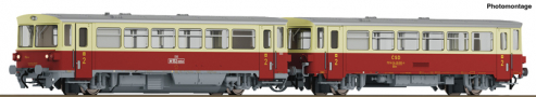 [Lokomotivy] → [Motorové vozy a jednotky] → [M152 (810)] → 7780001: motorový vůz s přípojným vozem v barvách červený-slonová kost s šedou střechou