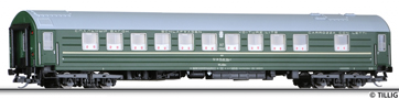 [Osobní vozy] → [Rychlíkové] → [typ Y] → 16700: lůžkový vůz zelený s šedou střechou pro dálkové vlaky