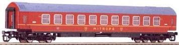 [Osobní vozy] → [Rychlíkové] → [typ Y] → 13725: červený s šedou střechou lůžkový WLAB ″MITROPA″