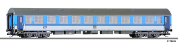 [Osobní vozy] → [Rychlíkové] → [typ Y] → 16646: rychlíkový vůz v modrobílém barevném schematu „Najbrt“ 2. tř.