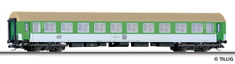 [Osobní vozy] → [Rychlíkové] → [typ Y] → 16656: rychlíkový vůz zelený-bílý s olivově šedou střechou 2. tř.