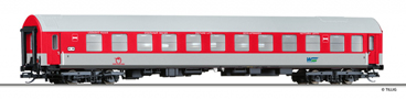 [Osobní vozy] → [Rychlíkové] → [typ Y] → 16729: lůžkový vůz červený-bílý s šedou střechou