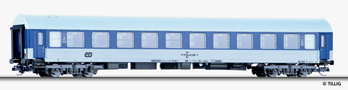 [Osobní vozy] → [Rychlíkové] → [typ Y] → 16667: lehátkový vůz modrý-bílý s šedou střechou 2. tř.