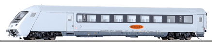 [Osobní vozy] → [Rychlíkové] → [typ m] → 01802 E: řídící vůz bílý-šedý „Metropolitan“ 2. tř.