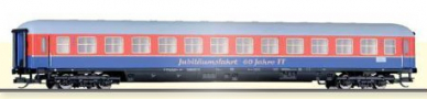 [Osobní vozy] → [Rychlíkové] → [typ m] → 500459: rychlíkový vůz červený-modrý s šedou střechou „Jubiläumsfahrt 60 Jahre TT“