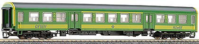 [Osobní vozy] → [Rychlíkové] → [typ Halberstadt] → 13591: zelený se žlutým pruhem 2. tř.