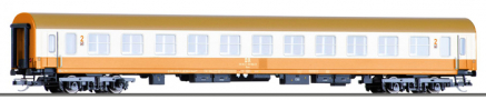 [Osobní vozy] → [Rychlíkové] → [typ Halberstadt] → 01029 E: rychlíkový vůz oranžový-slonová kost s olivovou střechou 2. tř.