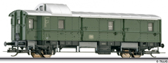 [Osobní vozy] → [Spěšné a osobní] → [2-osé typ 29] → 13408: služební vůz zelený se světle šedou střechou