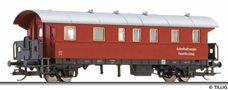 [Osobní vozy] → [Spěšné a osobní] → [2-osé typ 29] → 501694: osobní vůz červený s šedou střechou do požárního vlaku