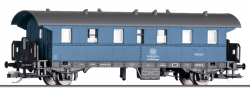 [Osobní vozy] → [Spěšné a osobní] → [2-osé typ 29] → 502604: osobní vůz modrý s šedou střechou do pracovního vlaku