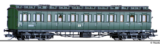 [Osobní vozy] → [Spěšné a osobní] → [4-osé oddílové] → 13164: osobní oddílový vůz zelený s tmavě hnědou střechou 2. tř.
