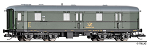 [Osobní vozy] → [Spěšné a osobní] → [4-osé typ 15] → 13898: poštovní vůz zelený s šedou střechou „Deutsche Post”