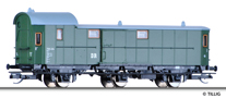 [Osobní vozy] → [Spěšné a osobní] → [3-osé oddílové] → 13412: zelený s černou střechou zavazadlový vůz