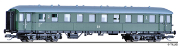 [Osobní vozy] → [Spěšné a osobní] → [4-osé spěšné] → 13352: osobní vůz zelený s šedou střechou 2. tř.