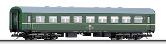 [Osobní vozy] → [Spěšné a osobní] → [4-osé rekonstruované] → 01610: zelený s šedou střechou 2. tř.