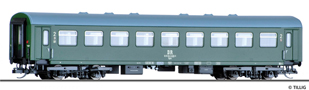 [Osobní vozy] → [Spěšné a osobní] → [4-osé rekonstruované] → 16624: osobní vůz zelený s šedou střechou 2. tř.