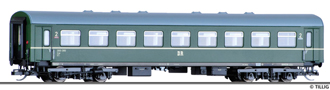 [Osobní vozy] → [Spěšné a osobní] → [4-osé rekonstruované] → 16626: osobní vůz zelený s šedou střechou 2. tř.