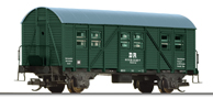 [Osobní vozy] → [Spěšné a osobní] → [2-osé pomocné MCi] → 13295: zelený s šedou střechou do pracovního vlaku