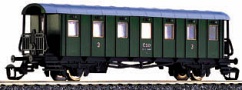 [Osobní vozy] → [Spěšné a osobní] → [2-osé typ Be/Bi a Ce/Ci] → 95185: zelený s šedou střechou 3. tř.