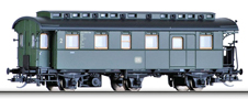 [Osobní vozy] → [Spěšné a osobní] → [3-osé pruské] → 01728: osobní vůz zelený s černou střechou 2. tř.