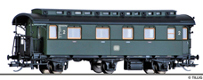[Osobní vozy] → [Spěšné a osobní] → [3-osé pruské] → 16036: osobní vůz zelený s černou střechou 2. tř.
