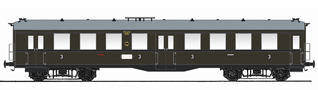 [Osobní vozy] → [Spěšné a osobní] → [4-osé „Altenberg“] → 120002: osobní vůz tmavě zelený s šedou střechou 3. tř.