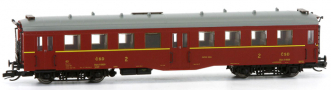 [Osobní vozy] → [Spěšné a osobní] → [4-osé „Altenberg“] → 42145: osobní vůz červenohnědý s šedou střechou 2. tř.