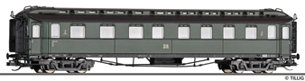 [Osobní vozy] → [Spěšné a osobní] → [4-osé pruské] → 12004: osobní vůz tmavě zelený s černou střechou 2. tř.