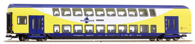 [Osobní vozy] → [Patrové] → [4-osé] → 01665 E: modrý-žlutý-bílý „metronom“ 2. tř.