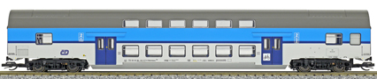 [Osobní vozy] → [Patrové] → [DBm] → 41275: patrový vůz 2. tř. v barevném schematu „Najbrt“