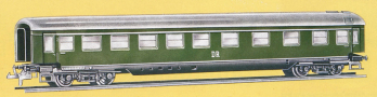 [Osobní vozy] → [Ostatní] → 545/791: rychlíkový vůz zelený s šedou střechou 1./2. tř.