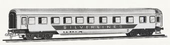 [Osobní vozy] → [Ostatní] → 575/794: rychlíkový vůz stříbrný „SILVERLINES“