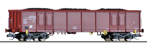 [Nákladní vozy] → [Otevřené] → [4-osé Eas] → 01770: otevřený vysokostěnný nákladní vůz červenohnědý s nákladem uhlí