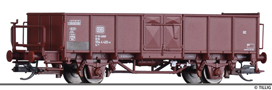 [Nákladní vozy] → [Otevřené] → [2-osé Es] → 14071: otevřený nákladní vůz červenohnědý s brzdařskou plošinou