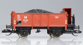 [Nákladní vozy] → [Otevřené] → [2-osé O] → 65191: červenohnědý s brzdařskou budkou a nákladem uhlí