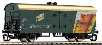 [Nákladní vozy] → [Kryté] → [2-osé chladicí, pivní a reklamní] → 14311: zelený se světlou střechou ″Wernergruner″