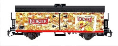 [Nákladní vozy] → [Kryté] → [2-osé chladicí, pivní a reklamní] → 500065: s reklamním potiskem ″Burger Knäckebrot″