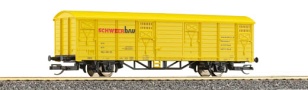 [Nákladní vozy] → [Kryté] → [2-osé Gbs] → 14193: krytý nákladní vůz žlutý „SCHWEERbau“
