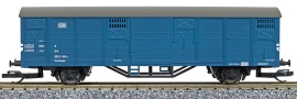 [Nákladní vozy] → [Kryté] → [2-osé Gbs] → 01344: krytý nákladní vůz tmavěmodrý s šedou střechou do pracovního vlaku