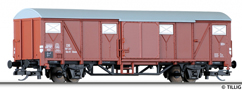 [Nákladní vozy] → [Kryté] → [2-osé Gbs] → 17150: krytý nákladní vůz červenohnědý s šedou střechou