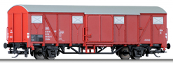 [Nákladní vozy] → [Kryté] → [2-osé Gbs] → 17151: krytý nákladní vůz červenohnědý s šedou střechou