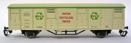 [Nákladní vozy] → [Kryté] → [2-osé Gbs] → TG-1037: krytý nákladní vůz v barvě slonové kosti „Altpapiertransport”