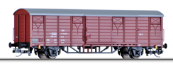 [Nákladní vozy] → [Kryté] → [2-osé Gbs] → 01631: krytý nákladní vůz červenohnědý s šedou střechou