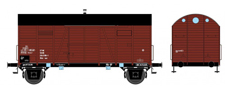 [Nákladní vozy] → [Kryté] → [2-osé Oppeln] → 0113674-1: krytý nákladní vůz do pracovního vlaku s komínkem