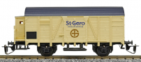 [N�kladn� vozy] &rarr;&nbsp;[Kryt�]&nbsp;&rarr;&nbsp;[2-os� s vy��� st�echou]&nbsp;&rarr;&nbsp;14129: kryt� n�kladn� v�z kr�mov� s �ernou st�echou a s brzda�skou budkou „St. Gero Heilwasser“